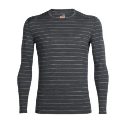 Icebreaker Oasis Long Sleeve Crewe - Men's|-|Chandail à Manches Longues Oasis - Homme 32 Icebreaker Oasis Long Sleeve Crewe - Men's|-|Chandail à Manches Longues Oasis - Homme -Icebreaker 100476 7EJet 20Heather 20 20Drift 20 20Stripe