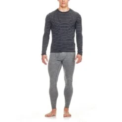 Icebreaker Oasis Long Sleeve Crewe - Men's|-|Chandail à Manches Longues Oasis - Homme 38 Icebreaker Oasis Long Sleeve Crewe - Men's|-|Chandail à Manches Longues Oasis - Homme -Icebreaker 100476 7EJet 20Heather 20 20Drift 20 20Stripe 7EModel