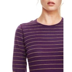 Icebreaker Oasis Long Sleeve Crewe - Women's|-|Chandail à Manches Longues Oasis Femme 32 Icebreaker Oasis Long Sleeve Crewe - Women's|-|Chandail à Manches Longues Oasis Femme -Icebreaker 100514 7EEggplant 20 20Sulfur 20 20Stripe 7EChest