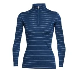 Icebreaker Oasis Long Sleeve Half Zip - Women's|-|Chandail à Manches Longues Et Demi-glissière Oasis Femme 19 Icebreaker Oasis Long Sleeve Half Zip - Women's|-|Chandail à Manches Longues Et Demi-glissière Oasis Femme -Icebreaker 100515 7ELargo 20 20Ice 20Blue 20 20Stripe