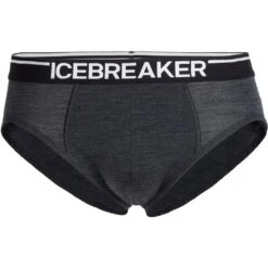 Icebreaker Anatomica Briefs Men - Jet Heather/Black