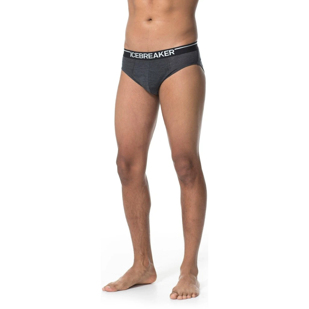 Icebreaker Anatomica Briefs Men - Jet Heather/Black 4 Icebreaker Anatomica Briefs Men - Jet Heather/Black - Image 2