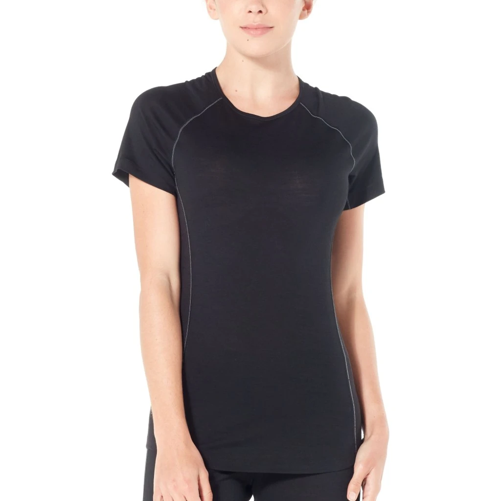 Icebreaker 150 Zone Crewe Short Sleeve Shirt Women - Black/Mineral 3 Icebreaker 150 Zone Crewe Short Sleeve Shirt Women - Black/Mineral
