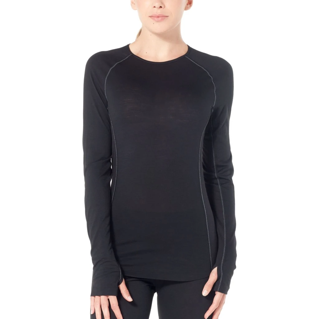 Icebreaker 150 Zone Crewe Long Sleeve Shirt Women - Black/Mineral 3 Icebreaker 150 Zone Crewe Long Sleeve Shirt Women - Black/Mineral