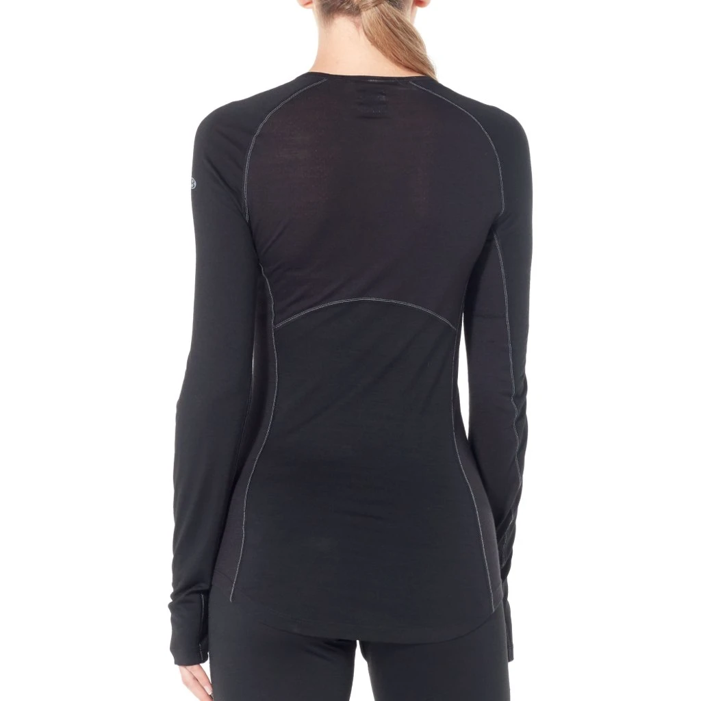 Icebreaker 150 Zone Crewe Long Sleeve Shirt Women - Black/Mineral 4 Icebreaker 150 Zone Crewe Long Sleeve Shirt Women - Black/Mineral - Image 2
