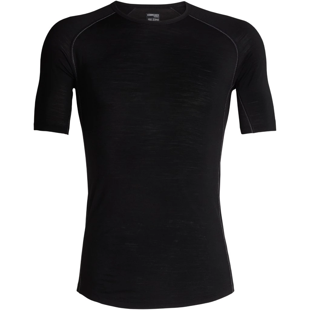 Icebreaker 150 Zone Crewe Short Sleeve Shirt Men - Black/Mineral 5 Icebreaker 150 Zone Crewe Short Sleeve Shirt Men - Black/Mineral - Image 3