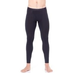 Icebreaker 200 Oasis Leggings With Fly Men - Black/Monsoon