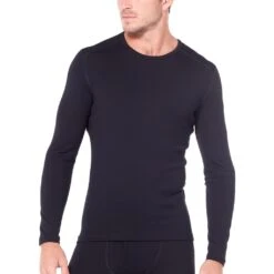 Icebreaker 260 Tech Crewe Long Sleeve Shirt Men - Black