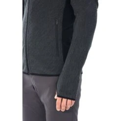 Icebreaker Descender Long Sleeve Zip Men - Jet HTHR/Black -Icebreaker 368657 04 d 795642