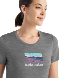 Icebreaker Trailhead Tech Lite II SS Tee - Women's|-|T-shirt à Manches Courtes Trailhead Tech Lite II - Femme -Icebreaker ICE 0A56DR 7E 7EDetail 20Metro 20Heather