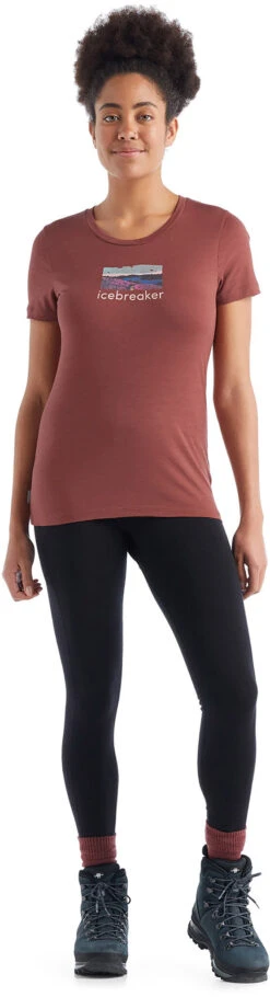 Icebreaker Trailhead Tech Lite II SS Tee - Women's|-|T-shirt à Manches Courtes Trailhead Tech Lite II - Femme -Icebreaker ICE 0A56DR 7E 7EFront 20Grape