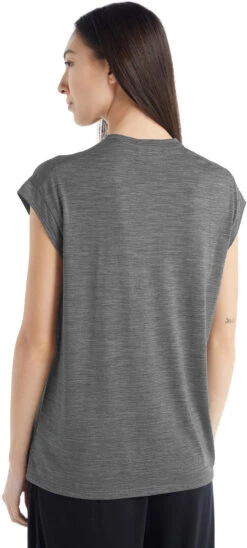 Icebreaker Drayden Sleeveless Top - Women's|-|Haut Sans Manches Drayden - Femme -Icebreaker ICE 0A56ER 7E 7EBack 20Metro 20Heather