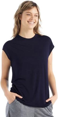Icebreaker Drayden Sleeveless Top - Women's|-|Haut Sans Manches Drayden - Femme -Icebreaker ICE 0A56ER 7E 7EFront1 20Midnight 20Navy