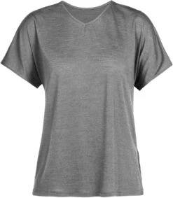 Drayden Reversible SS Top - Women's|-|icebreaker Women's Merino Drayden Reversible Short Sleeve T-Shirt -Icebreaker ICE 0A56ES 7EMetro 20Heather