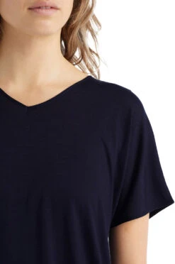Drayden Reversible SS Top - Women's|-|icebreaker Women's Merino Drayden Reversible Short Sleeve T-Shirt -Icebreaker ICE 0A56ES 7E 7EDetail2 20Midnight 20Navy