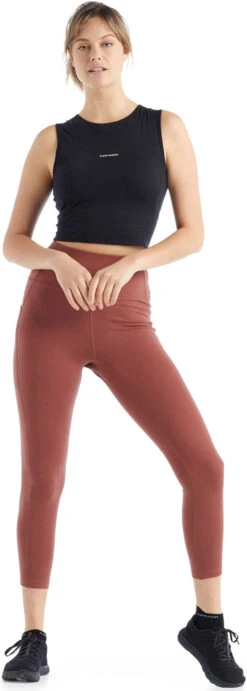 Icebreaker Fastray High Rise Tights - Women's|-|Collant Taille Haute Fastray - Femme 18 Icebreaker Fastray High Rise Tights - Women's|-|Collant Taille Haute Fastray - Femme -Icebreaker ICE 0A56EW 7E 7EFront 20Grape