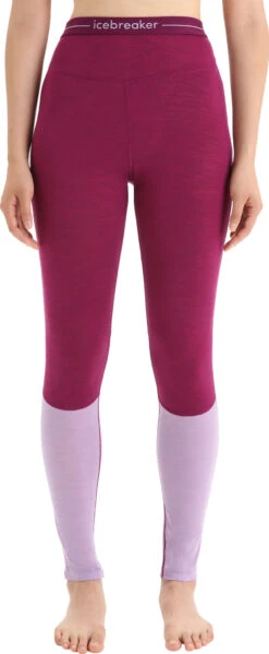 Icebreaker 125 ZoneKnit Leggings - Women's|-|Legging 125 ZoneKnit - Femme -Icebreaker ICE 0A56H6 7E 7EFront 20Go 20Berry 20 20Purple 20Gaze 20 20Cb