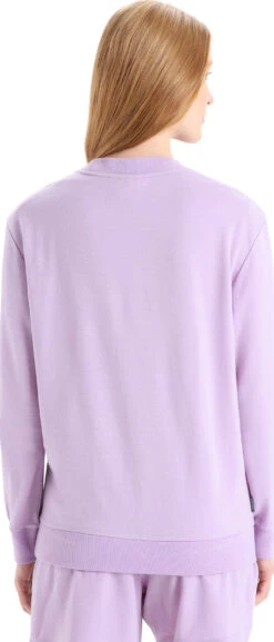 Icebreaker Crush Long Sleeve Sweatshirt - Women's|-|Chandail En Molleton à Manches Longues Crush - Femme -Icebreaker ICE 0A56KK 7E 7EBack 20Purple 20Gaze