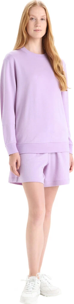 Icebreaker Crush Long Sleeve Sweatshirt - Women's|-|Chandail En Molleton à Manches Longues Crush - Femme -Icebreaker ICE 0A56KK 7E 7EStandard 20Outfit 20Purple 20Gaze