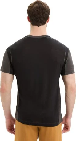 Icebreaker IB X Timberland Merino ZoneKnit Short Sleeve Tee - Men's|-|T-shirt à Manches Courtes En Laine Mérinos ZoneKnit IB X Timberland - Homme 18 Icebreaker IB X Timberland Merino ZoneKnit Short Sleeve Tee - Men's|-|T-shirt à Manches Courtes En Laine Mérinos ZoneKnit IB X Timberland - Homme -Icebreaker ICE 0A56MY 7E 7EBack 20t 20Onyx 20 20Black