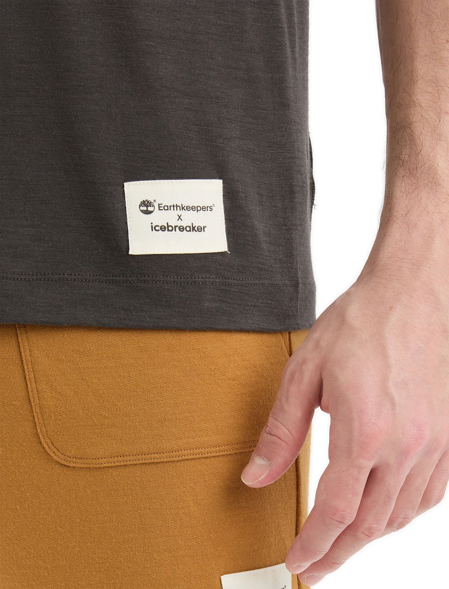 Icebreaker IB X Timberland Merino ZoneKnit Short Sleeve Tee - Men's|-|T-shirt à Manches Courtes En Laine Mérinos ZoneKnit IB X Timberland - Homme 5 Icebreaker IB X Timberland Merino ZoneKnit Short Sleeve Tee - Men's|-|T-shirt à Manches Courtes En Laine Mérinos ZoneKnit IB X Timberland - Homme - Image 3