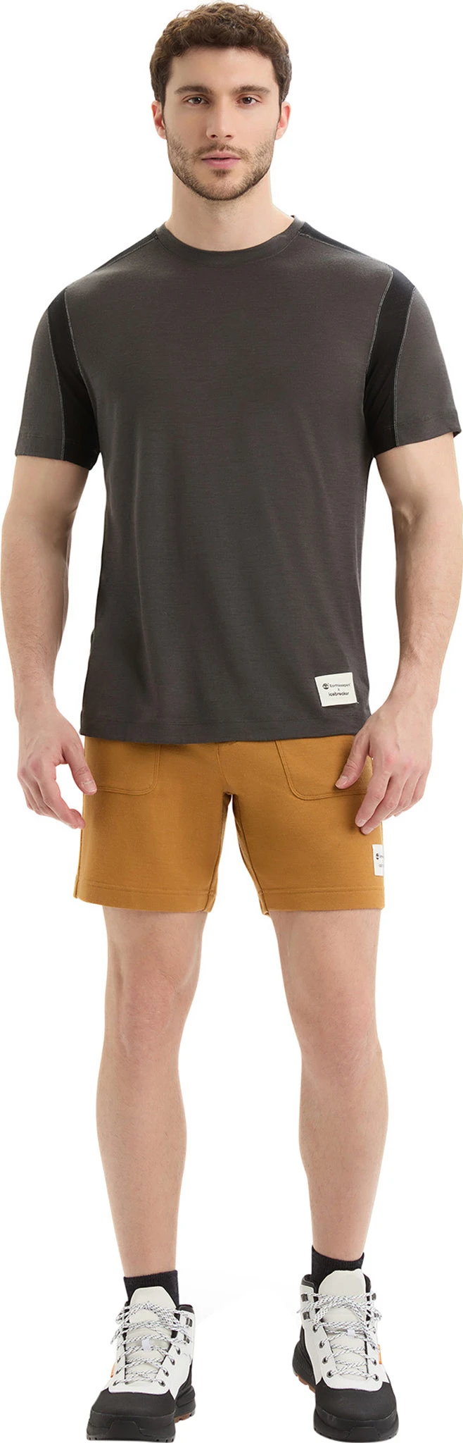 Icebreaker IB X Timberland Merino ZoneKnit Short Sleeve Tee - Men's|-|T-shirt à Manches Courtes En Laine Mérinos ZoneKnit IB X Timberland - Homme 6 Icebreaker IB X Timberland Merino ZoneKnit Short Sleeve Tee - Men's|-|T-shirt à Manches Courtes En Laine Mérinos ZoneKnit IB X Timberland - Homme - Image 4