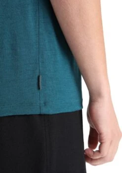 Icebreaker Tech Lite II Short Sleeve Tee Cadence Paths - Men's|-|T-shirt Tech Lite II Cadence Paths - Homme -Icebreaker ICE 0A56N8 7E 7EDetail2 20Green 20Glory