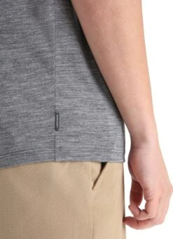 Icebreaker Tech Lite II Short Sleeve Tee Cadence Paths - Men's|-|T-shirt Tech Lite II Cadence Paths - Homme -Icebreaker ICE 0A56N8 7E 7EDetail2 20Gritstone 20Heather