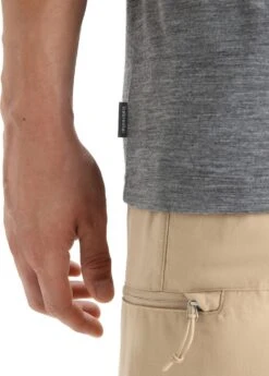 Icebreaker Tech Lite II Short Sleeve Tee Nature Sprint - Men's|-|T-shirt Tech Lite II Nature Sprint - Homme -Icebreaker ICE 0A56NB 7E 7EDetail2 20Gritstone 20Heather