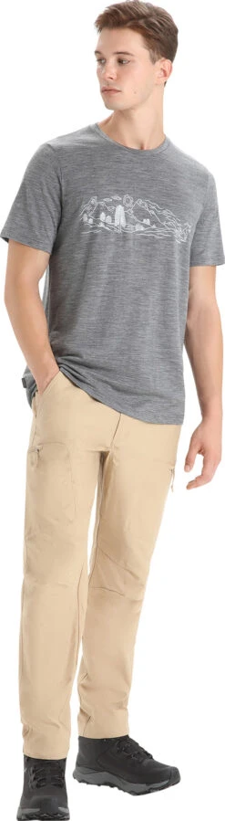 Icebreaker Tech Lite II Short Sleeve Tee Nature Sprint - Men's|-|T-shirt Tech Lite II Nature Sprint - Homme -Icebreaker ICE 0A56NB 7E 7EStandard 20Outfit 20Gritstone 20Heather