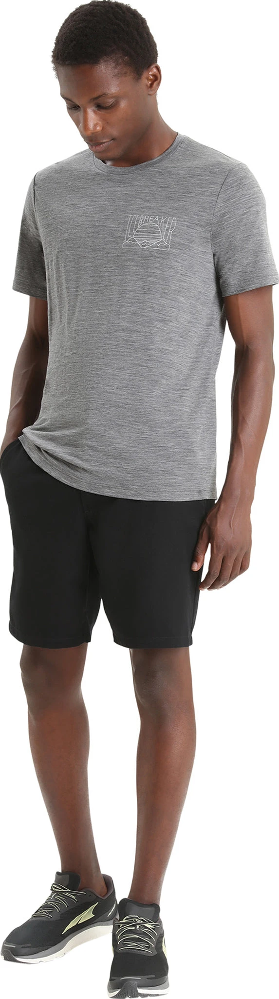 Icebreaker Tech Lite II Short Sleeve Tee Mountain Sunset - Men's|-|T-shirt Tech Lite II Mountain Sunset - Homme 5 Icebreaker Tech Lite II Short Sleeve Tee Mountain Sunset - Men's|-|T-shirt Tech Lite II Mountain Sunset - Homme - Image 3