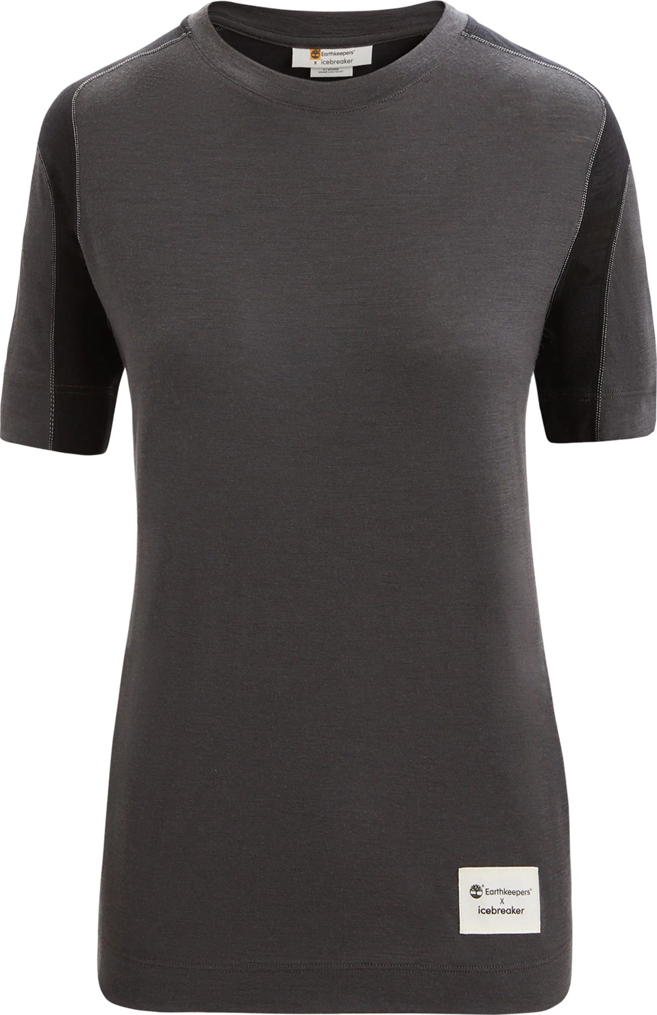 Icebreaker IB X Timberland Merino ZoneKnit Short Sleeve Tee - Women's|-|T-shirt à Manches Courtes En Laine Mérinos ZoneKnit IB X Timberland - Femme 4 Icebreaker IB X Timberland Merino ZoneKnit Short Sleeve Tee - Women's|-|T-shirt à Manches Courtes En Laine Mérinos ZoneKnit IB X Timberland - Femme - Image 2