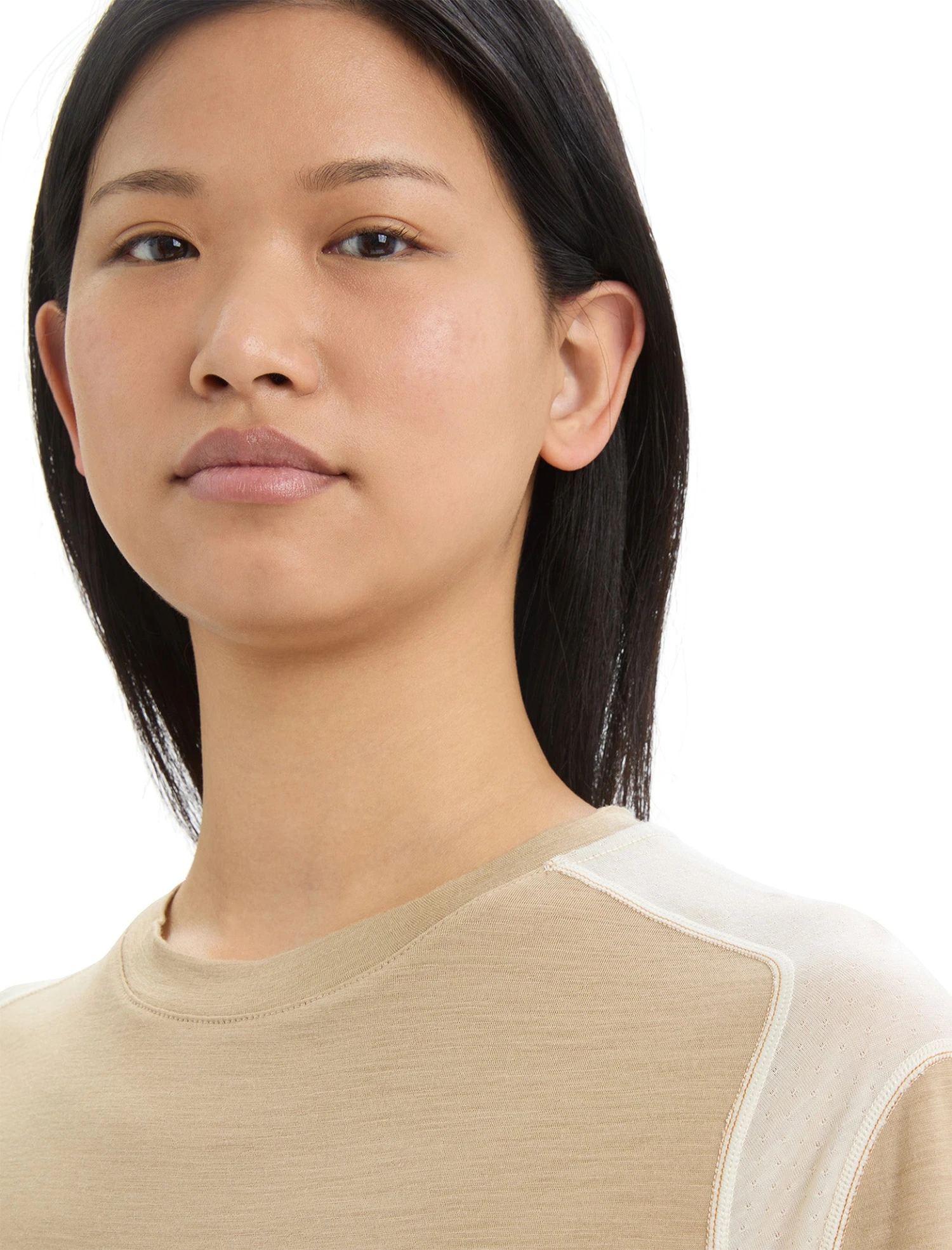 Icebreaker IB X Timberland Merino ZoneKnit Short Sleeve Tee - Women's|-|T-shirt à Manches Courtes En Laine Mérinos ZoneKnit IB X Timberland - Femme 11 Icebreaker IB X Timberland Merino ZoneKnit Short Sleeve Tee - Women's|-|T-shirt à Manches Courtes En Laine Mérinos ZoneKnit IB X Timberland - Femme - Image 9