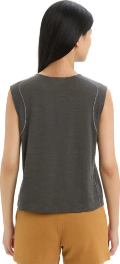 Icebreaker IB X Timberland Merino Linen Sleeveless Top - Women's|-|Haut Sans Manches En Lin Mérinos IB X Timberland - Femme -Icebreaker ICE 0A56NY 7E 7EBack 20Onyx