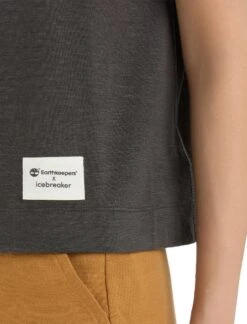 Icebreaker IB X Timberland Merino Linen Sleeveless Top - Women's|-|Haut Sans Manches En Lin Mérinos IB X Timberland - Femme -Icebreaker ICE 0A56NY 7E 7EDetail2 20Onyx