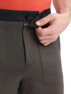 Icebreaker IB X Timberland Merino Terry Chino Shorts - Men's|-|Short Chino En Tissu éponge Mérinos IB X Timberland - Homme -Icebreaker ICE 0A56O6 7E 7EDetail1 20Onyx 20 20Black