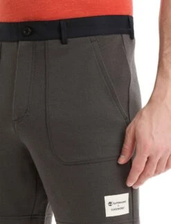 Icebreaker IB X Timberland Merino Terry Chino Shorts - Men's|-|Short Chino En Tissu éponge Mérinos IB X Timberland - Homme -Icebreaker ICE 0A56O6 7E 7EDetail2 20Onyx 20 20Black