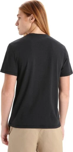 Icebreaker Central Classic Tee Short Sleeve Otter Paddle - Men's|-|T-shirt Classic Otter Paddle - Homme -Icebreaker ICE 0A56OE 7E 7EBack 20Black