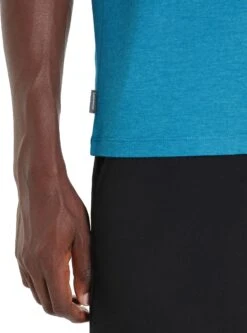 Icebreaker Central Classic Tee Short Sleeve Otter Paddle - Men's|-|T-shirt Classic Otter Paddle - Homme -Icebreaker ICE 0A56OE 7E 7EDetail2 20Geo 20Blue