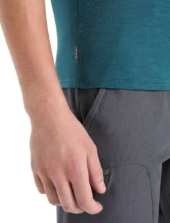 Icebreaker Hike Short Sleeve Top - Men's|-|Haut à Manches Courtes Hike - Homme -Icebreaker ICE 0A56OK 7E 7EDetail1 20Green 20Glory