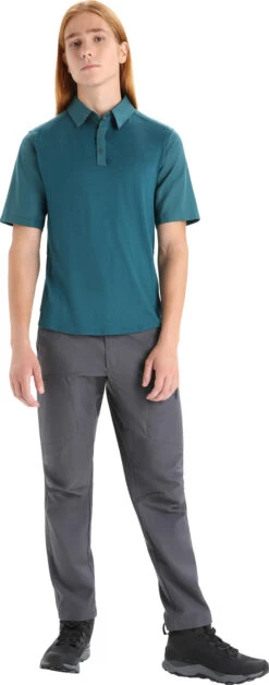 Icebreaker Hike Short Sleeve Top - Men's|-|Haut à Manches Courtes Hike - Homme -Icebreaker ICE 0A56OK 7E 7EStandard 20Outfit 20Green 20Glory