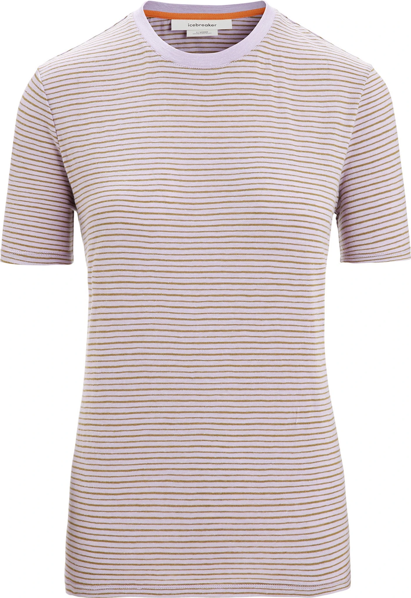 Icebreaker Merino Linen Short Sleeve Stripe Tee - Women's|-|T-shirt Rayé En Lin Mérinos - Femme 3 Icebreaker Merino Linen Short Sleeve Stripe Tee - Women's|-|T-shirt Rayé En Lin Mérinos - Femme
