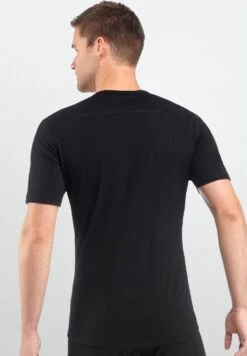 Icebreaker Oasis Short Sleeve Crewe - Men's|-|T-Shirt Oasis - Homme -Icebreaker ICE 100475 7E 7EBlack 20Back 8f6696eb 9274 46ed be4c 7635348ff031