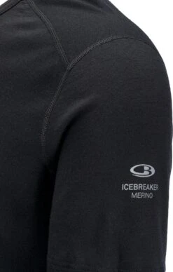 Icebreaker Oasis Short Sleeve Crewe - Men's|-|T-Shirt Oasis - Homme -Icebreaker ICE 100475 7E 7EStudio 20Detail 20Black