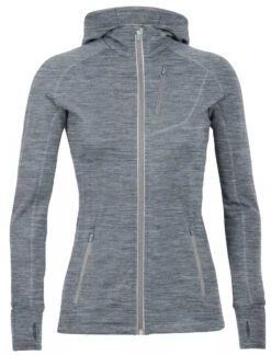 Icebreaker Quantum Long Sleeve Zip Hood - Women's|-|Chandail à Capuchon Et Glissière Quantum - Femme