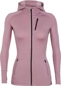 Icebreaker Quantum Long Sleeve Zip Hood - Women's|-|Chandail à Capuchon Et Glissière Quantum - Femme -Icebreaker ICE 101466 7EOpal 20 20Velvet 85fe666d 4934 4e85 8cf4 128dfb6462dc