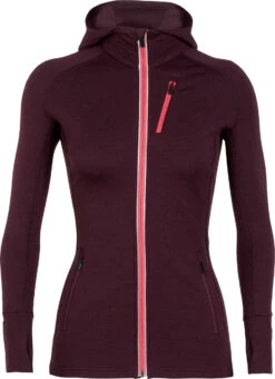 Icebreaker Quantum Long Sleeve Zip Hood - Women's|-|Chandail à Capuchon Et Glissière Quantum - Femme -Icebreaker ICE 101466 7EVelvet 20 20Prism 2f96564d b2e1 4629 8355 f2095f693eab