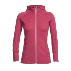 Icebreaker Quantum Long Sleeve Zip Hood - Women's|-|Chandail à Capuchon Et Glissière Quantum - Femme -Icebreaker ICE 101466 7EWild 20Rose 20 20Tulip 7604746f 08c0 4136 b9e1 b6c68a69256b