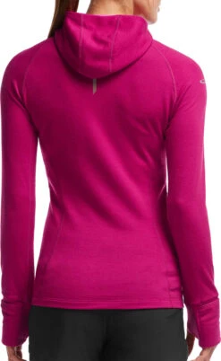 Icebreaker Quantum Long Sleeve Zip Hood - Women's|-|Chandail à Capuchon Et Glissière Quantum - Femme -Icebreaker ICE 101466 7E 7EBack 20Raspberry 20 20Shocking 20 20Shocking