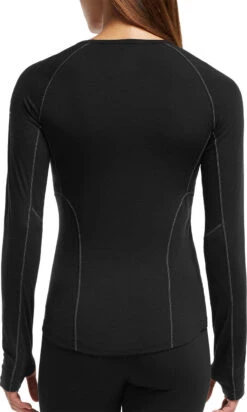Icebreaker Zone Long Sleeve Crewe - Women's|-|Chandail à Manches Longues Zone Femme -Icebreaker ICE 102570 7EBlack 20 20Mineral 7EBack 07b3a9f6 be4e 4b64 a299 9b08281d5d58